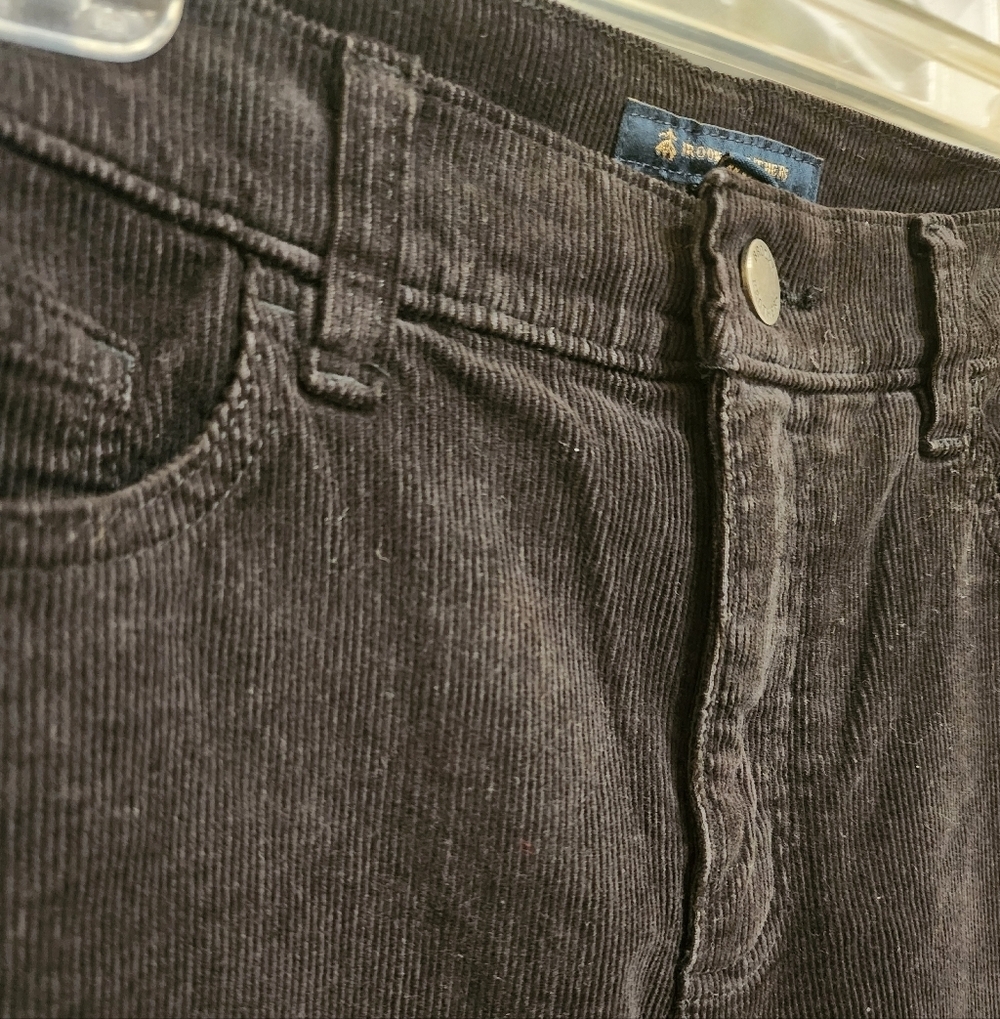 Brooks Brothers Black Corduroy Pants Women’s Size 8 - Picture 2 of 4